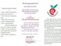 Thư mời dự lễ khánh thành và Kỷ niệm 20 năm thành lập trường.